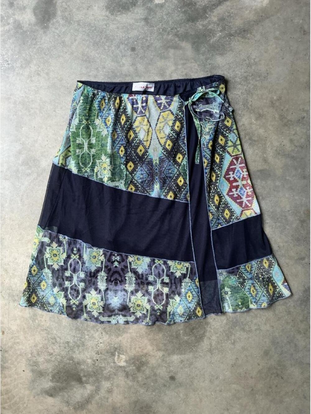 Y2K Sarah Lane Mesh Skirt | Fairy Grunge Boho Festival Layered